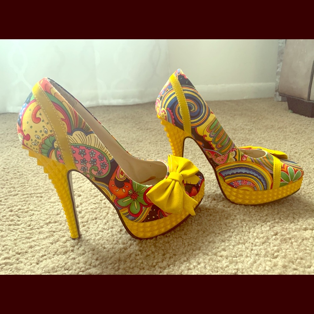 Wild Rose high heels
